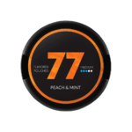 Premium 77-Peach-Mint functional energy pouch by ZestPulse, designed for instant focus and clarity, isolated on a clean background.