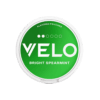 Premium VELO-Bright-Spearmint-Mini functional energy pouch by ZestPulse, designed for instant focus and clarity, isolated on a clean background.