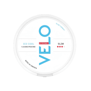Premium VELO-Ice-Cool functional energy pouch by ZestPulse, designed for instant focus and clarity, isolated on a clean background.