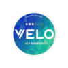 Premium VELO-Icy-Berries functional energy pouch by ZestPulse, designed for instant focus and clarity, isolated on a clean background.