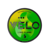 Premium VELO-Lime-Flame functional energy pouch by ZestPulse, designed for instant focus and clarity, isolated on a clean background.