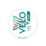 Premium VELO-Polar-Mint-Mini functional energy pouch by ZestPulse, designed for instant focus and clarity, isolated on a clean background.