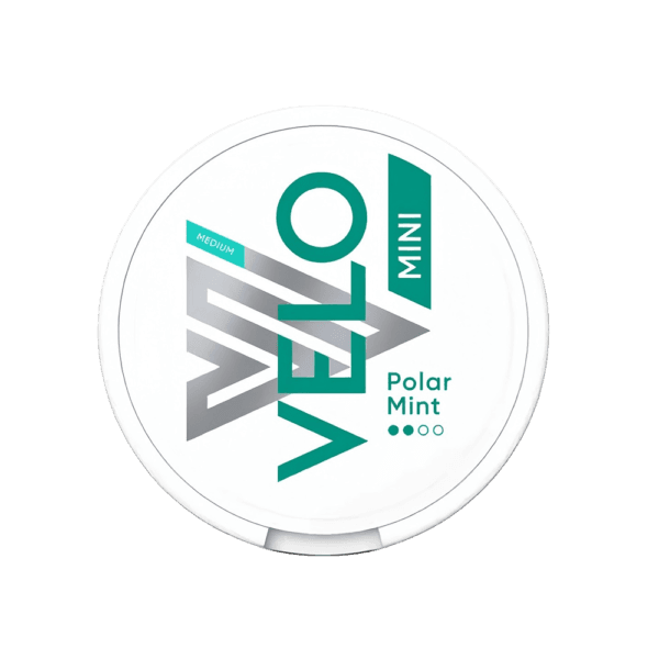 Premium VELO-Polar-Mint-Mini functional energy pouch by ZestPulse, designed for instant focus and clarity, isolated on a clean background.