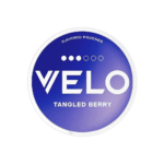 Premium VELO-Tangled-Berryfunctional energy pouch by ZestPulse, designed for instant focus and clarity, isolated on a clean background.