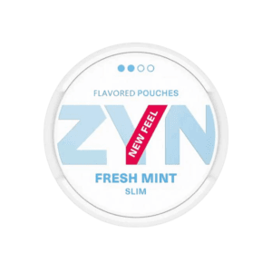 Premium ZYN-Fresh-Mint functional energy pouch by ZestPulse, designed for instant focus and clarity, isolated on a clean background.
