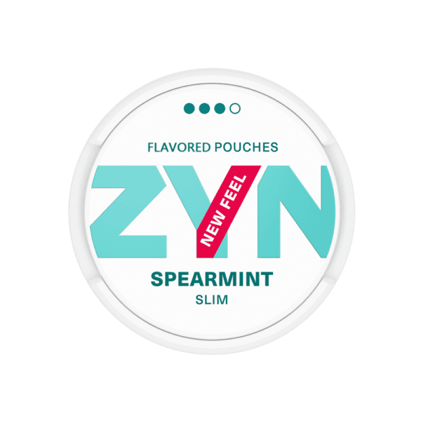 Premium ZYN-Spearmint-Eu functional energy pouch by ZestPulse, designed for instant focus and clarity, isolated on a clean background.
